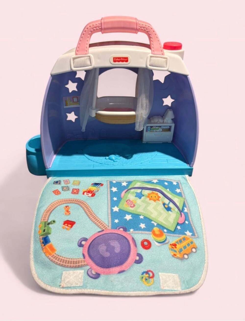 Fisher-Price Little People Cuddle and Play Nursery Portable Carry Playset